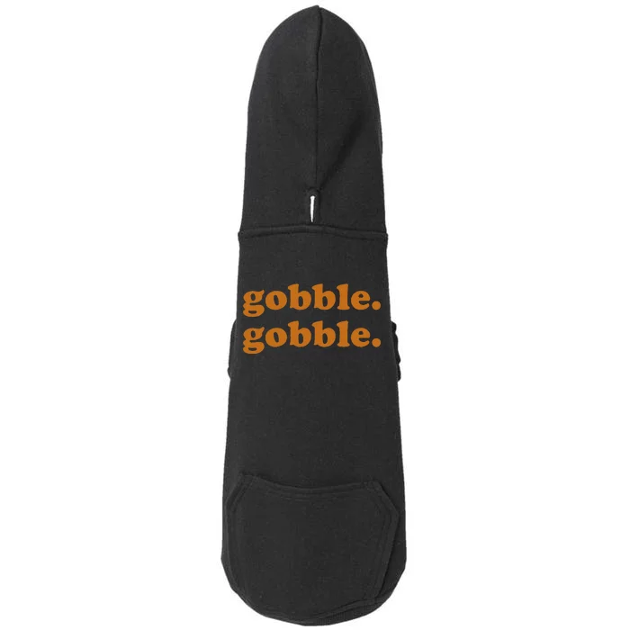 Thanksgiving Day Gobble Gobble Turkey Trot Doggie 3-End Fleece Hoodie