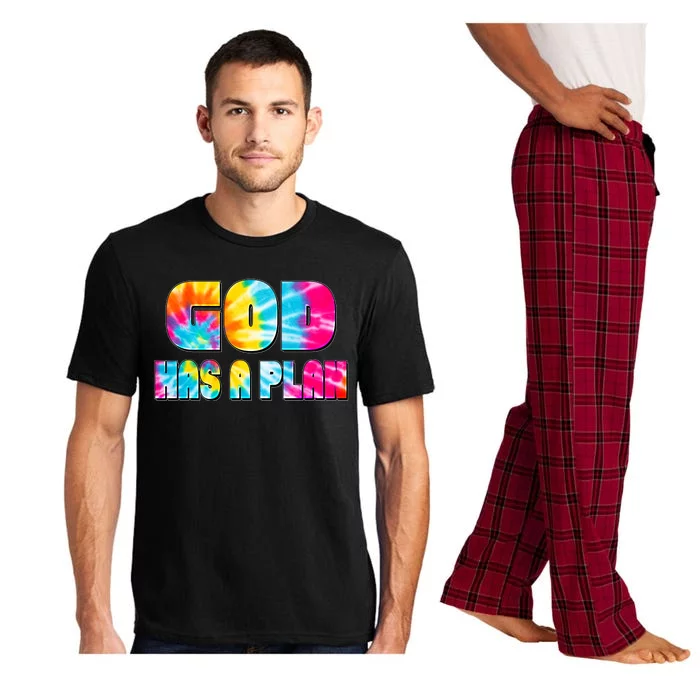 Tie Dye God Has A Plan Pajama Set