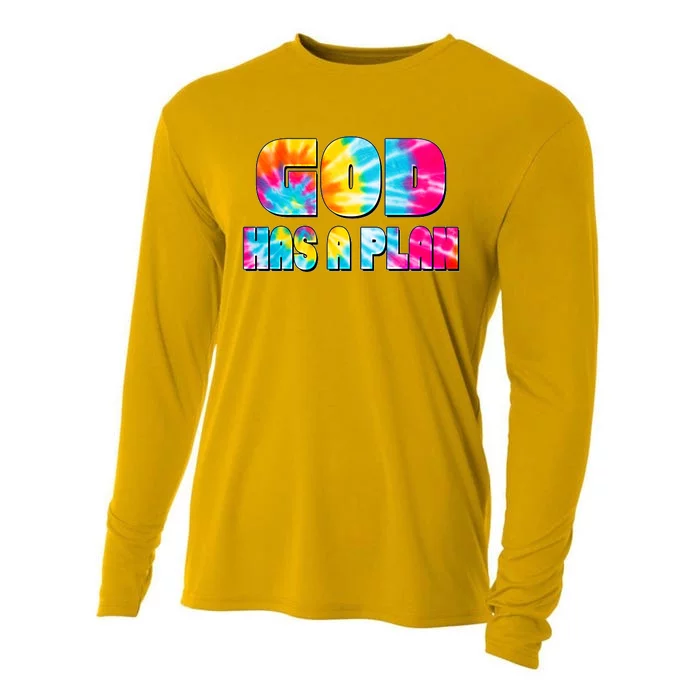 Tie Dye God Has A Plan Cooling Performance Long Sleeve Crew