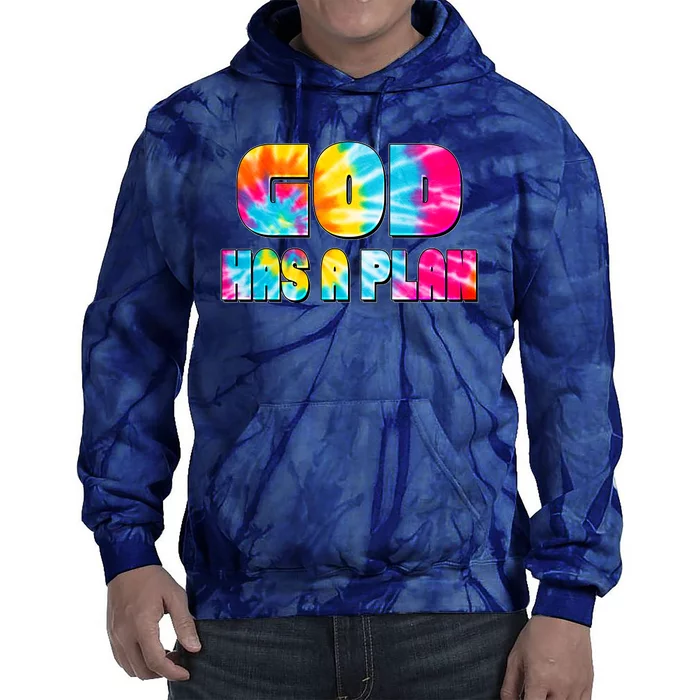 Tie Dye God Has A Plan Tie Dye Hoodie