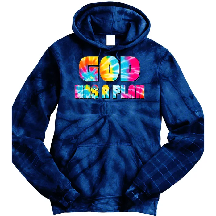 Tie Dye God Has A Plan Tie Dye Hoodie