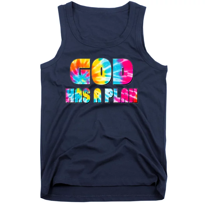 Tie Dye God Has A Plan Tank Top