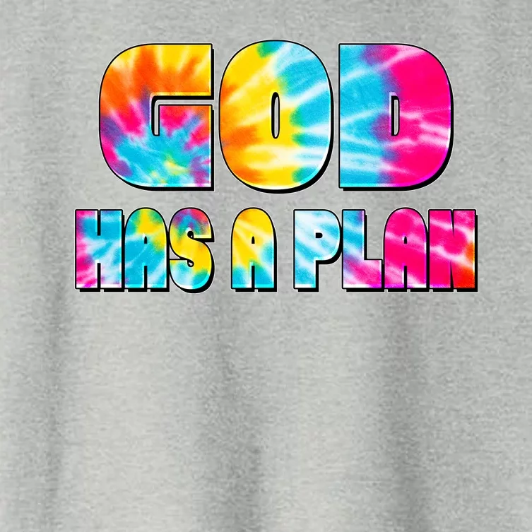 Tie Dye God Has A Plan Women's Crop Top Tee