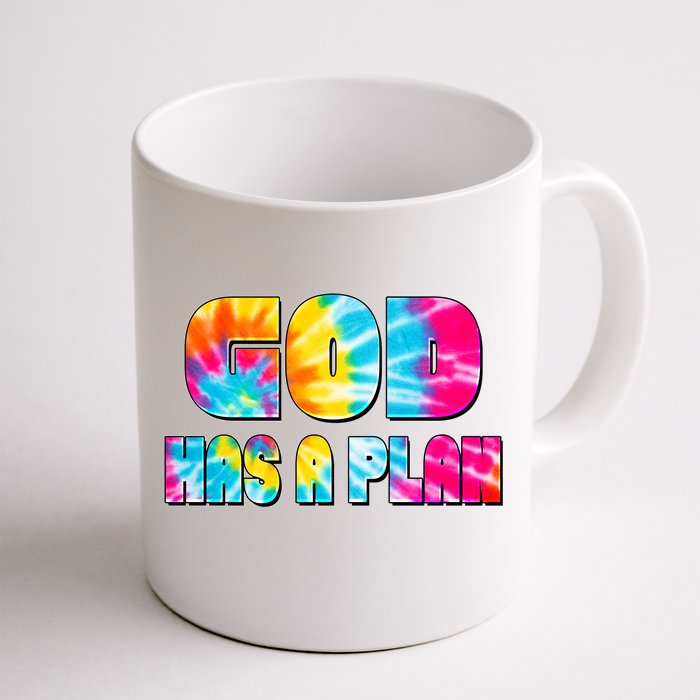 Tie Dye God Has A Plan Front & Back Coffee Mug