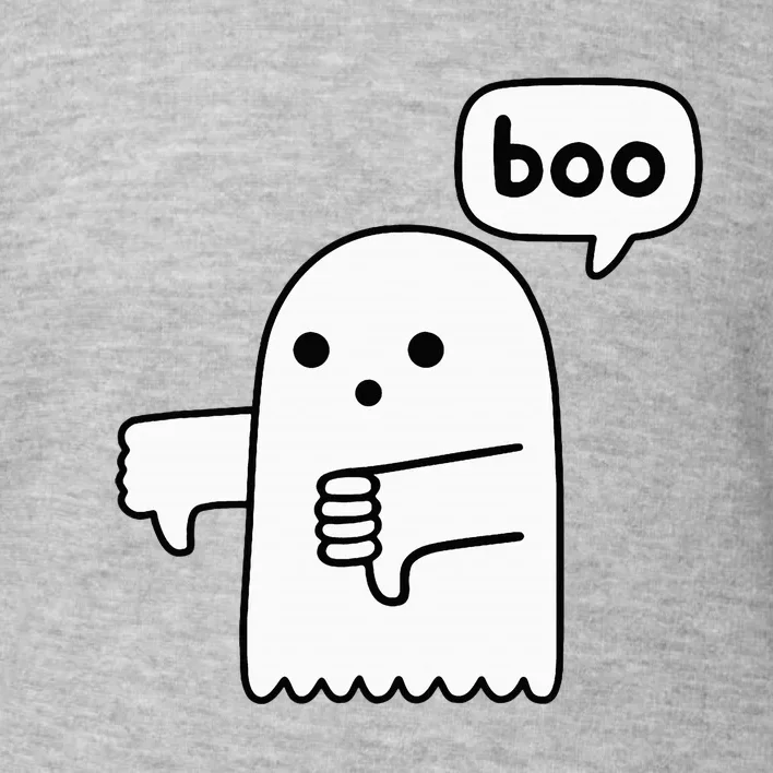 Thumbs Down Ghost Screaming Boo Disapproval Toddler Sweatshirt