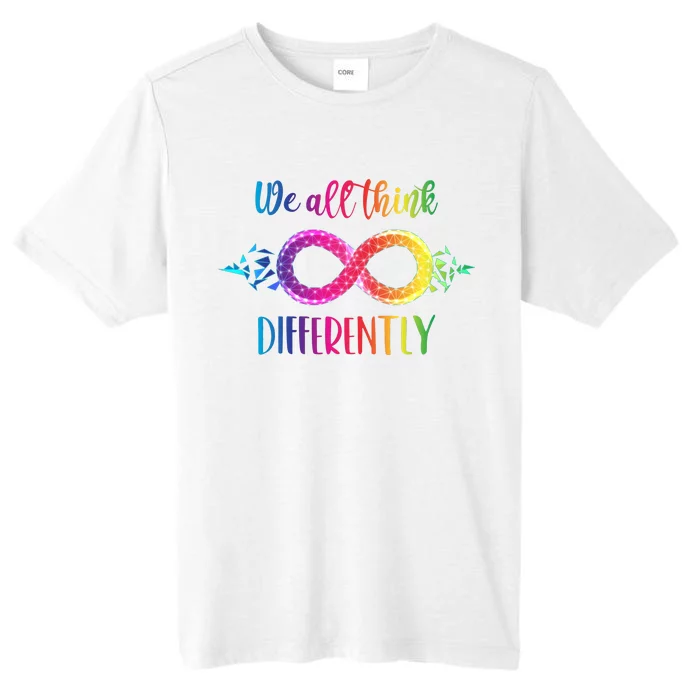 Think Differently Glass Infinity Symbol Autism Awareness ChromaSoft Performance T-Shirt