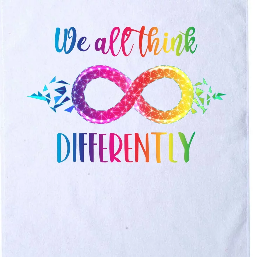 Think Differently Glass Infinity Symbol Autism Awareness Platinum Collection Golf Towel