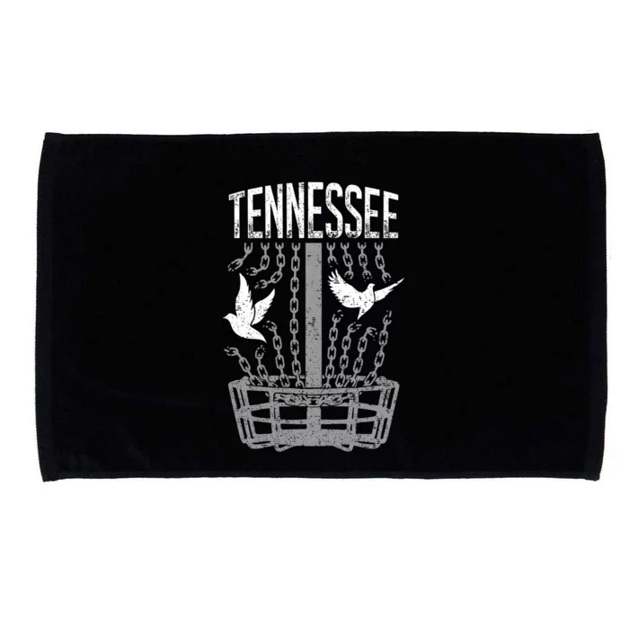 Tennessee Disc Golf Player Breaking Chains Birdie Great Gift Microfiber Hand Towel