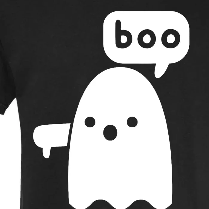 Thumbs Down Ghost Screaming Boo Disapproval Ghost Halloween Garment-Dyed Heavyweight T-Shirt