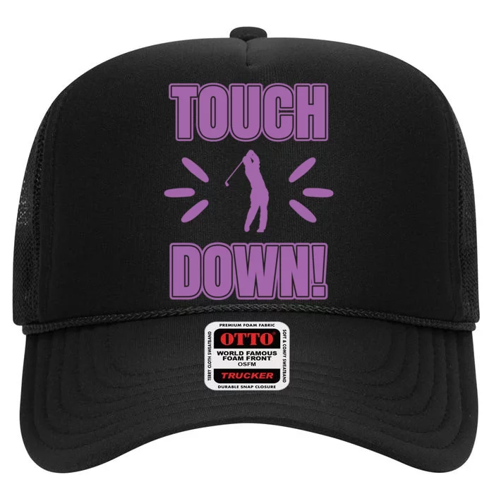 Touch Down Golf High Crown Mesh Trucker Hat