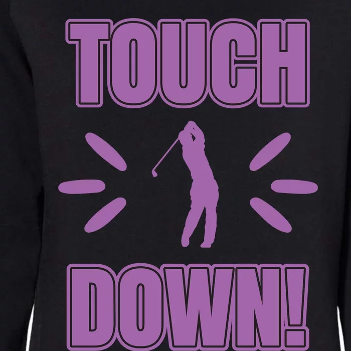 Touch Down Golf Womens California Wash Sweatshirt