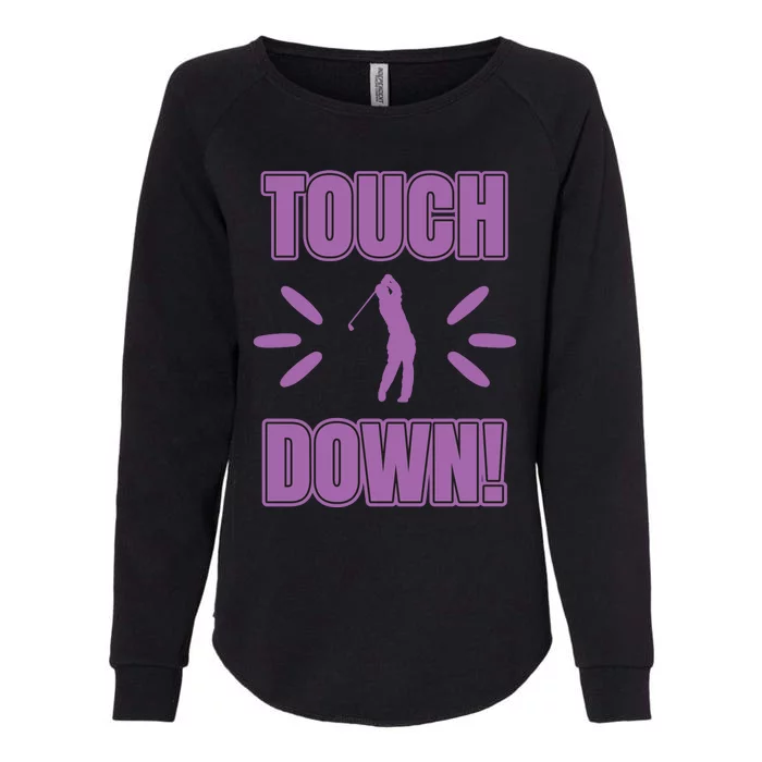 Touch Down Golf Womens California Wash Sweatshirt