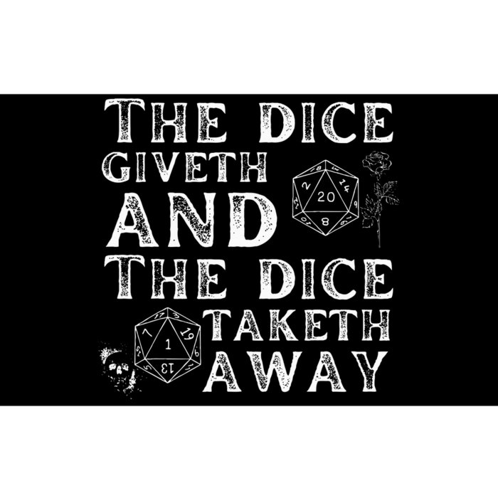 The Dice Giveth And The Dice Taketh Away Bumper Sticker