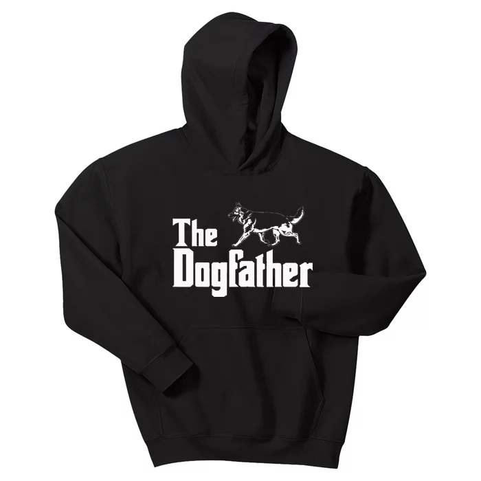 The Dogfather German Shepherd Funny Gift Kids Hoodie