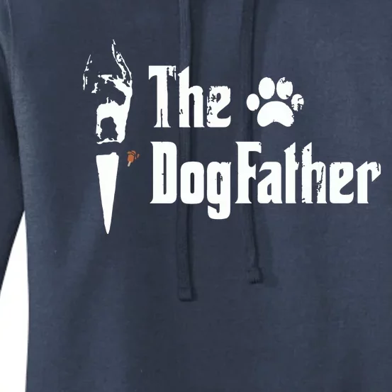 The Dogfather Great Dane Dog Dad Fathers Day Gift Women's Pullover Hoodie