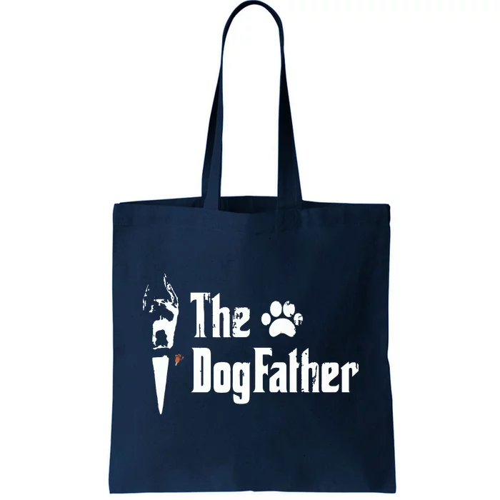 The Dogfather Great Dane Dog Dad Fathers Day Gift Tote Bag