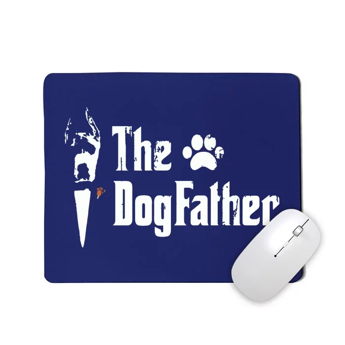 The Dogfather Great Dane Dog Dad Fathers Day Gift Mousepad