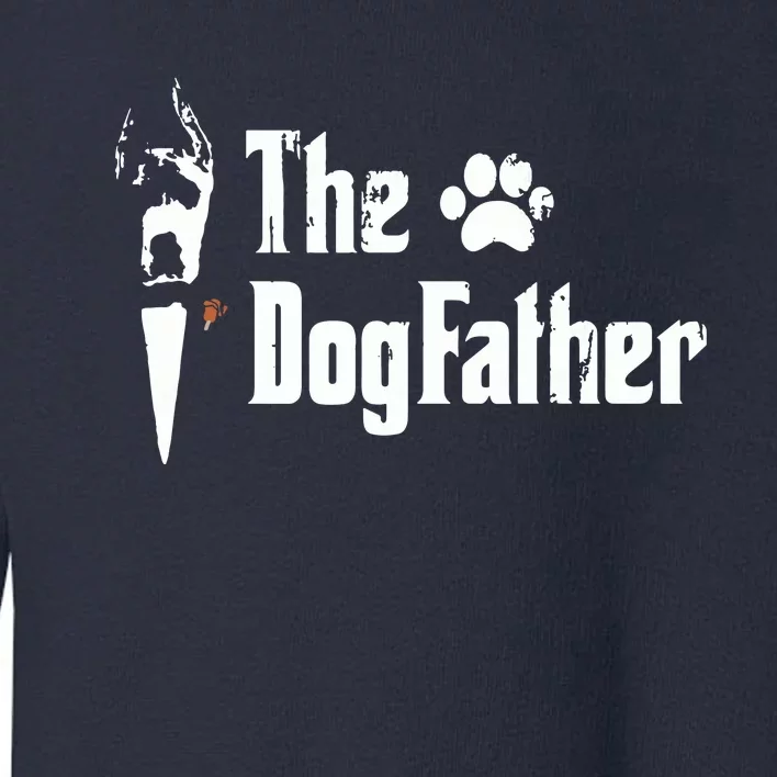 The Dogfather Great Dane Dog Dad Fathers Day Gift Toddler Sweatshirt