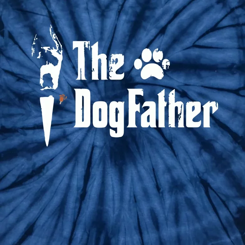 The Dogfather Great Dane Dog Dad Fathers Day Gift Tie-Dye T-Shirt