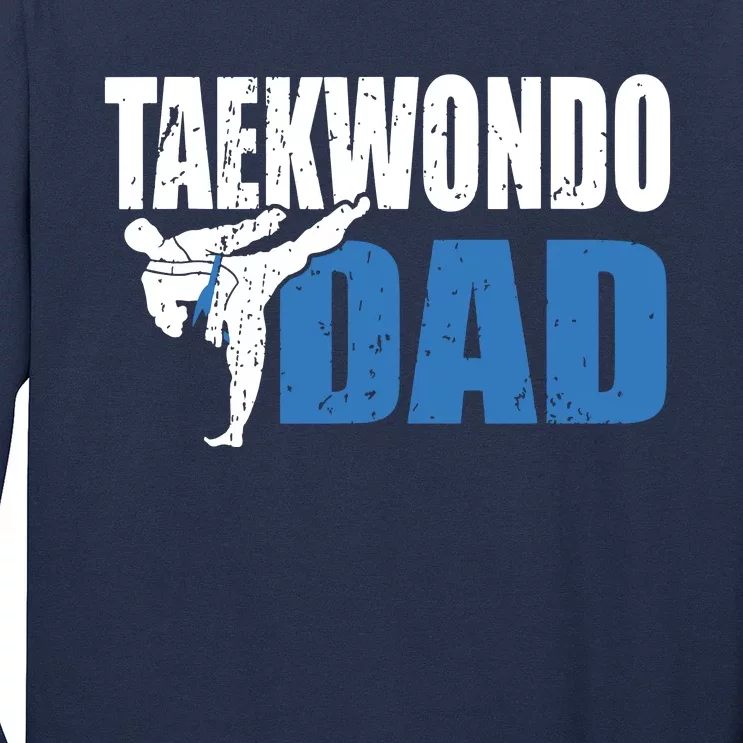 Taekwondo Dad Gift Idea Tae Cool Taekwondo Uniform Long Sleeve Shirt