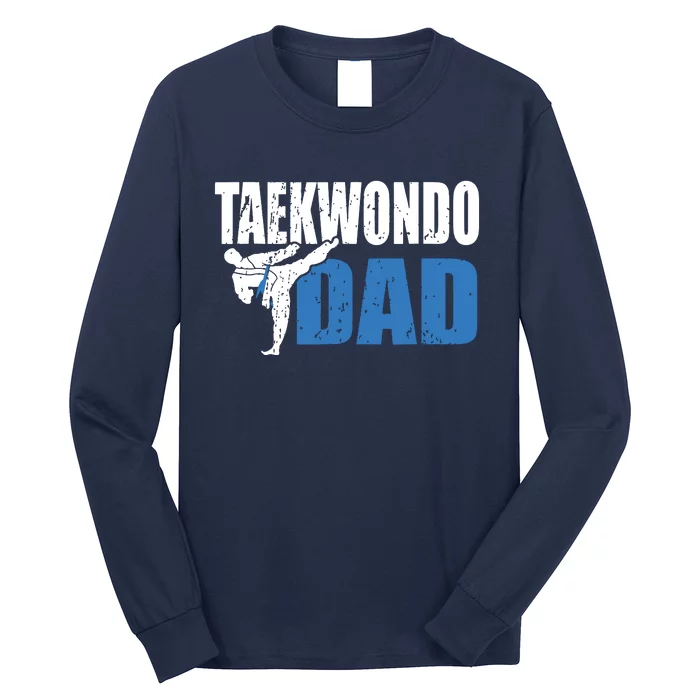 Taekwondo Dad Gift Idea Tae Cool Taekwondo Uniform Long Sleeve Shirt