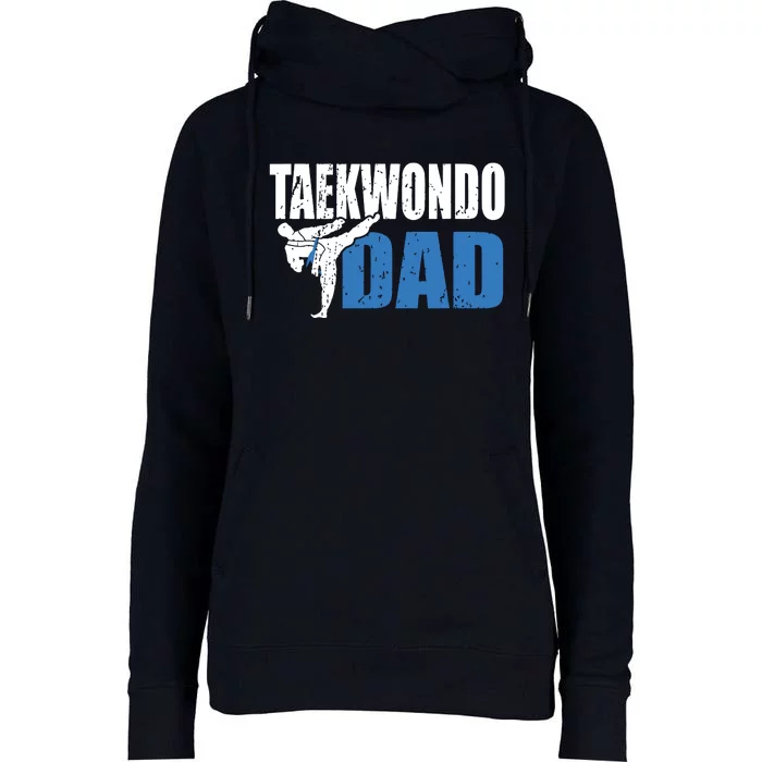 Taekwondo Dad Gift Idea Tae Cool Taekwondo Uniform Womens Funnel Neck Pullover Hood