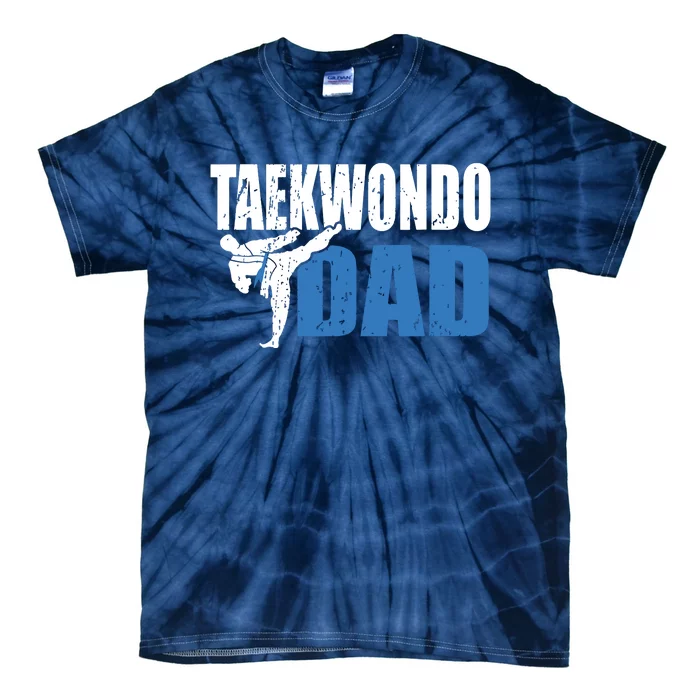 Taekwondo Dad Gift Idea Tae Cool Taekwondo Uniform Tie-Dye T-Shirt