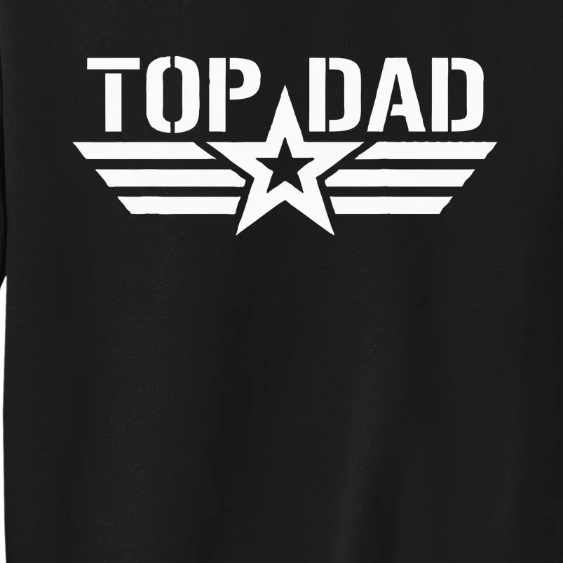 Top Dad Gifts Fathers Day For Daddy Dad Retro Patriotic Tall Sweatshirt