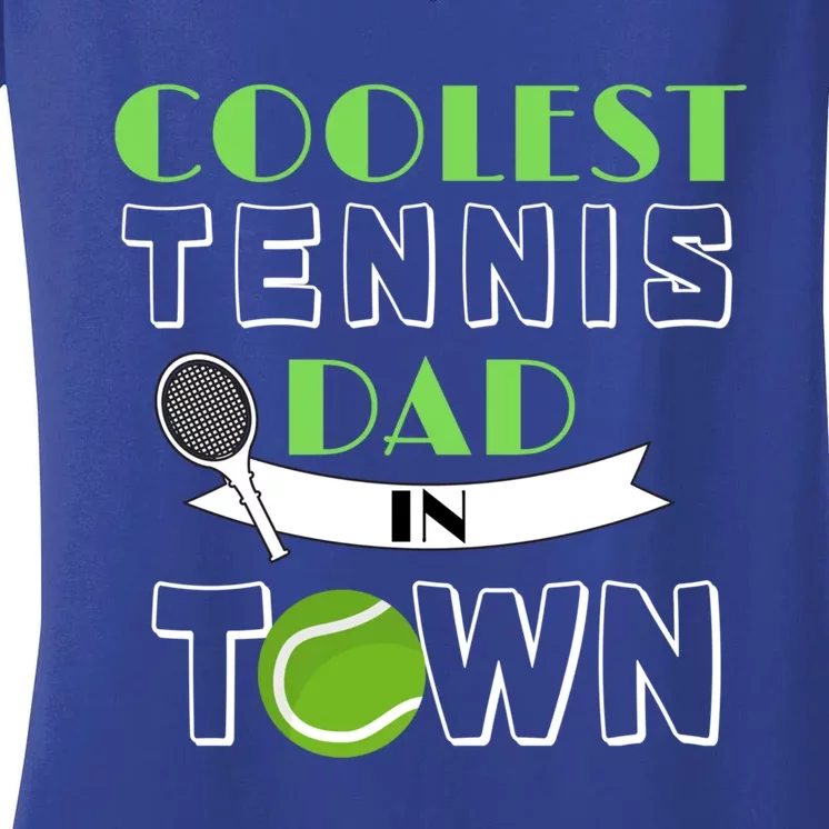 Tennis Dad Gift Women's V-Neck T-Shirt