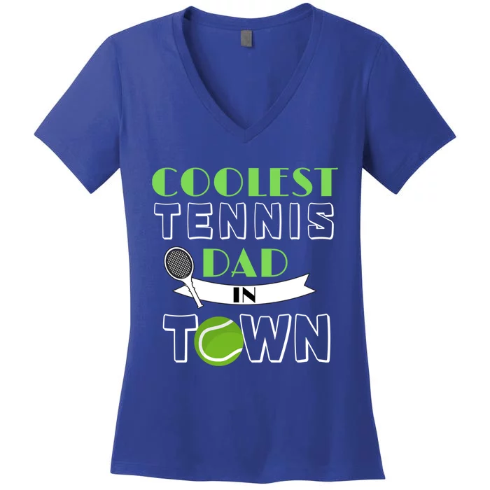 Tennis Dad Gift Women's V-Neck T-Shirt