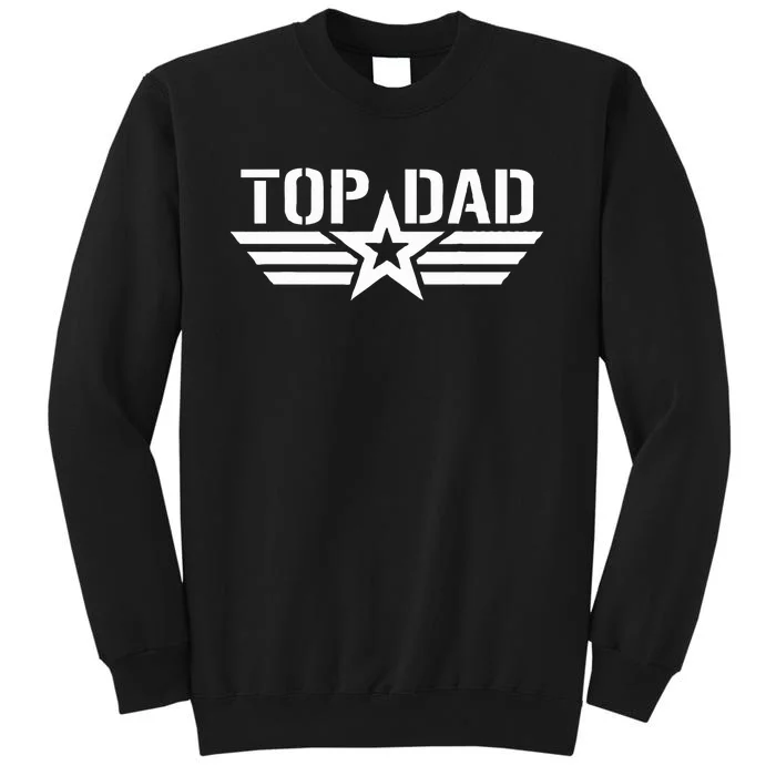 Top Dad Gifts Fathers Day For Daddy Dad Retro Patriotic Tall Sweatshirt