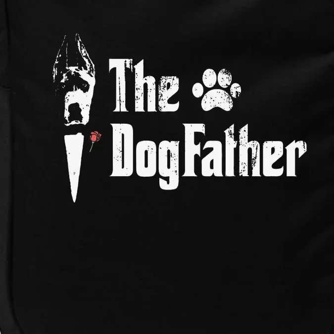 The Dogfather Great Dane Dog Dad Father's Day Gift Impact Tech Backpack