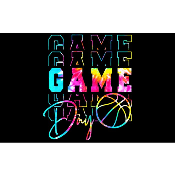 Tie Dye Game Day Basketball Mirror Basketball Mom Game Day Bumper Sticker