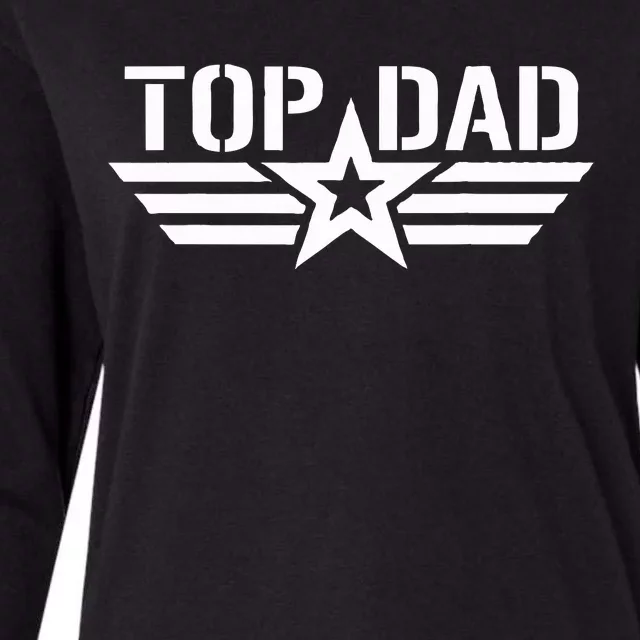 Top Dad Gifts Fathers Day Patriotic Womens Cotton Relaxed Long Sleeve T-Shirt