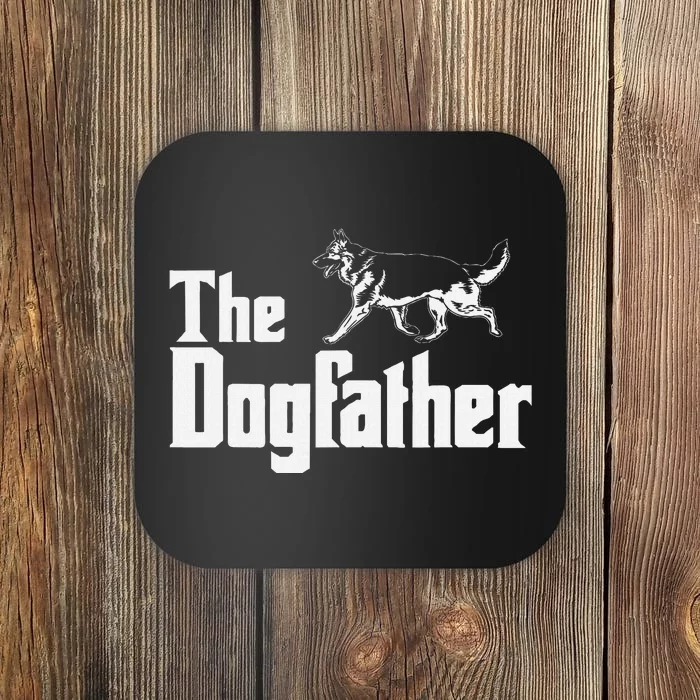 The Dogfather German Shepherd Funny Gift Coaster