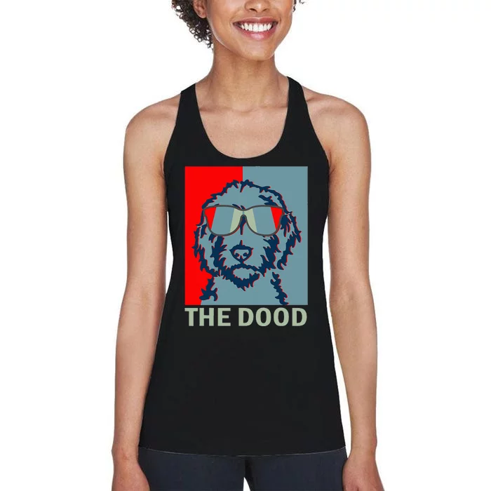 The Dood Goldendoodle Doodle Dad Women's Racerback Tank