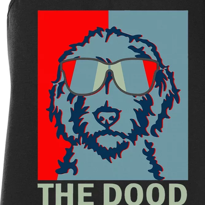 The Dood Goldendoodle Doodle Dad Women's Racerback Tank