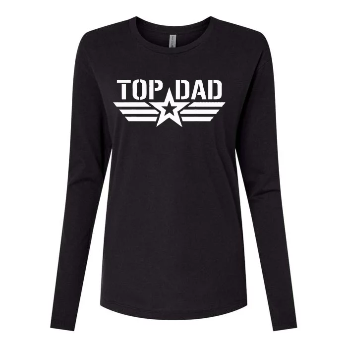 Top Dad Gifts Fathers Day Patriotic Womens Cotton Relaxed Long Sleeve T-Shirt