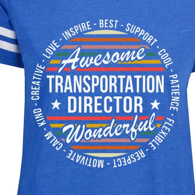 Transportation Director Gifts Appreciation Inspire Enza Ladies Jersey Football T-Shirt