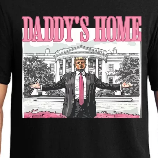 Trump Daddys Home White House 2024 Gift Pajama Set