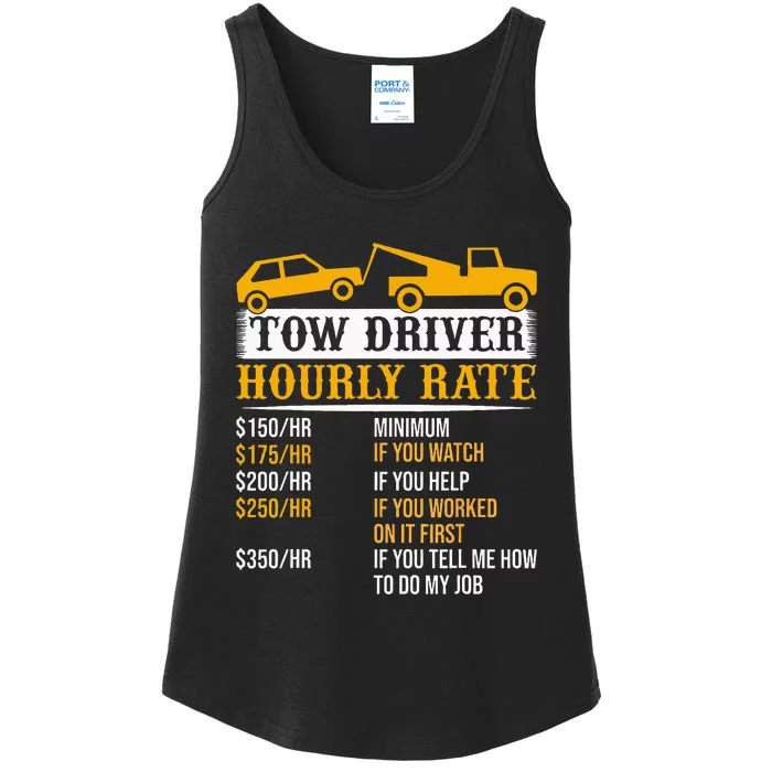 Tow Driver Hourly Rate Tow Truck Driver Tow Trucker Ladies Essential Tank