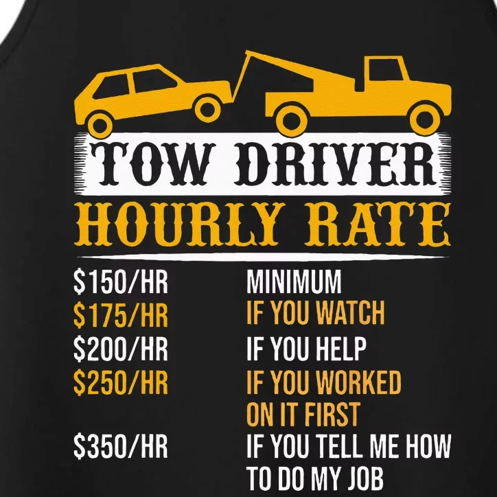 Tow Driver Hourly Rate Tow Truck Driver Tow Trucker Performance Tank