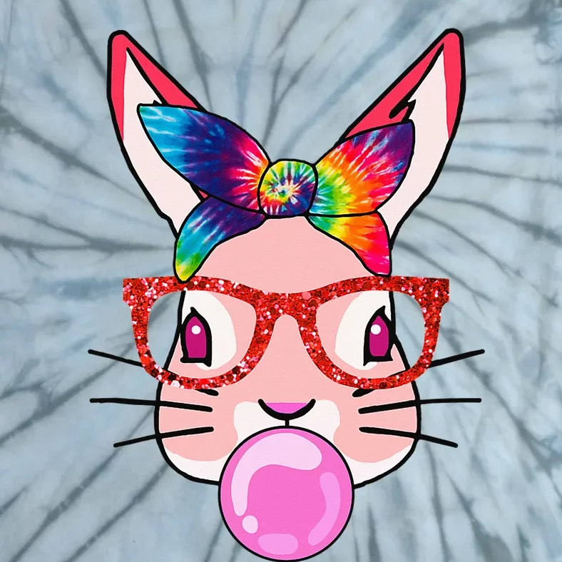 Tie Dye Headband Bunny Bubble Gum Funny Tie-Dye T-Shirt