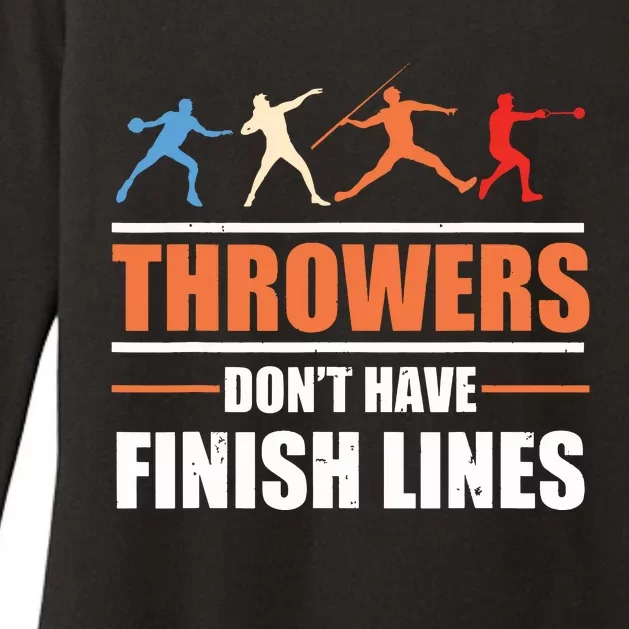 Throwers Dont Have Finish Lines Javelin Discus Shot Put Womens CVC Long Sleeve Shirt