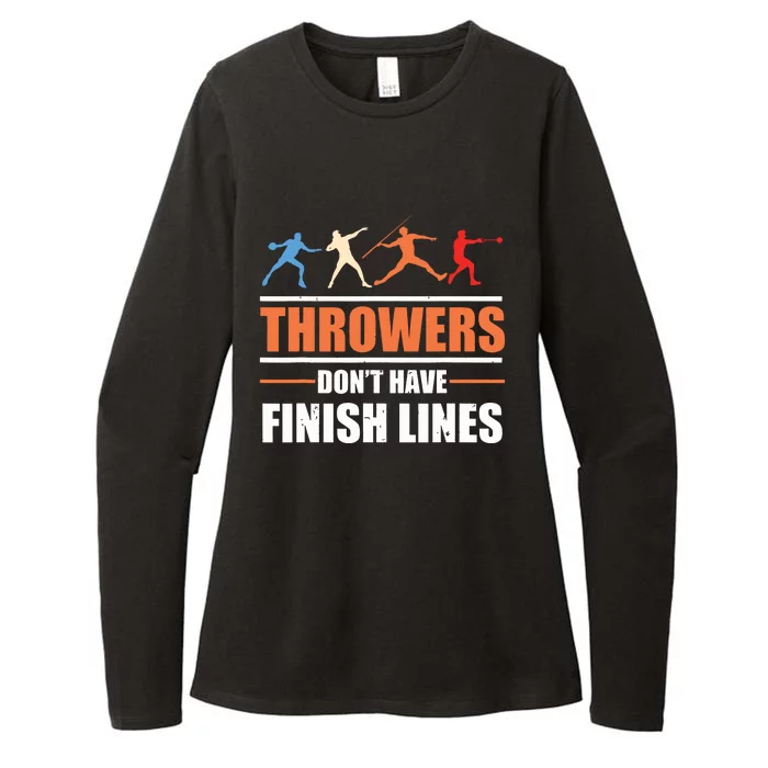 Throwers Dont Have Finish Lines Javelin Discus Shot Put Womens CVC Long Sleeve Shirt