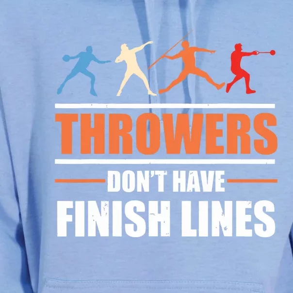 Throwers Dont Have Finish Lines Javelin Discus Shot Put Unisex Surf Hoodie