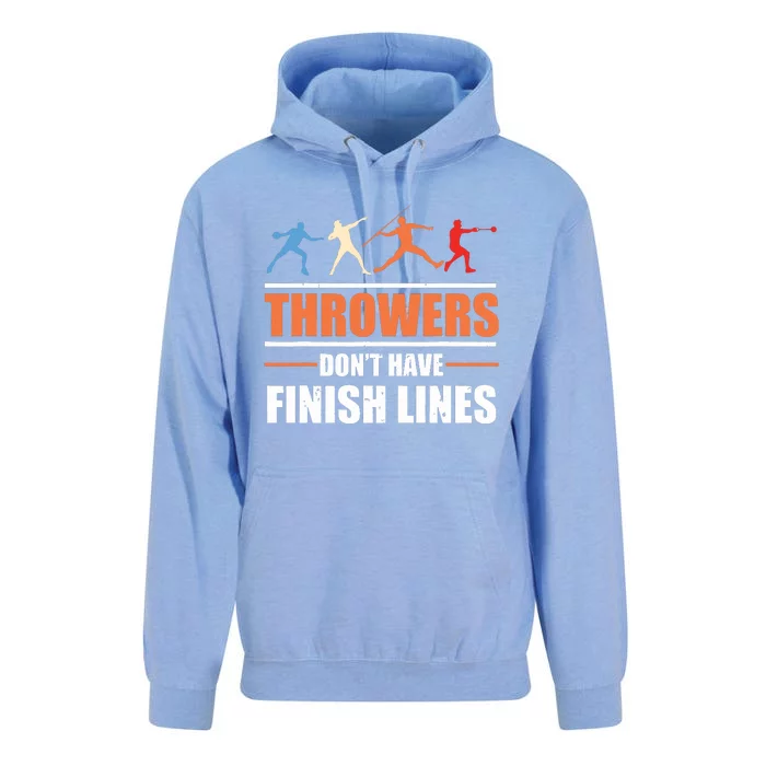 Throwers Dont Have Finish Lines Javelin Discus Shot Put Unisex Surf Hoodie