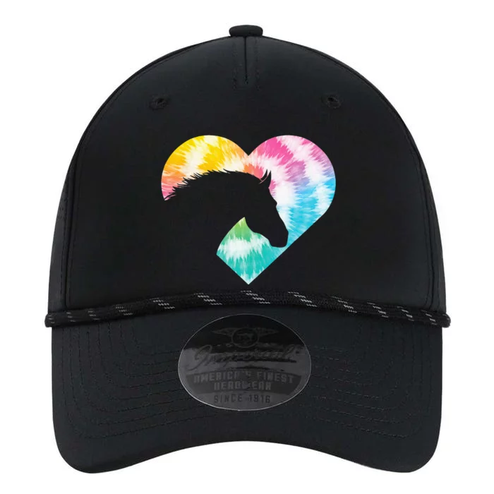 Tie Dye Horse Heart Shaped Animal Lover Horseback Rider Performance The Dyno Cap