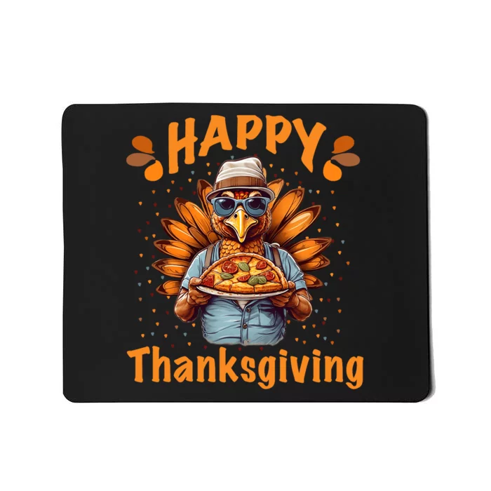 Turkey Day Happy Thanksgiving Family Dinner Mousepad