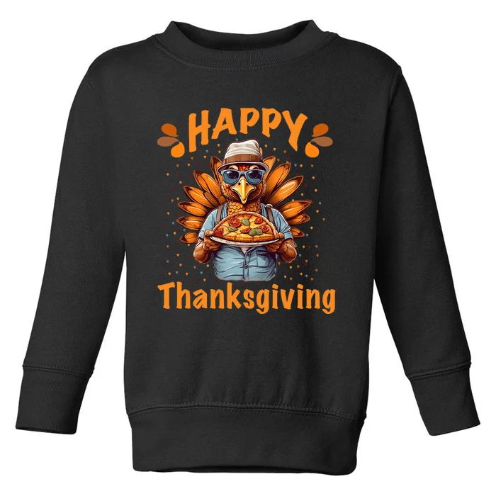 Turkey Day Happy Thanksgiving Family Dinner Toddler Sweatshirt